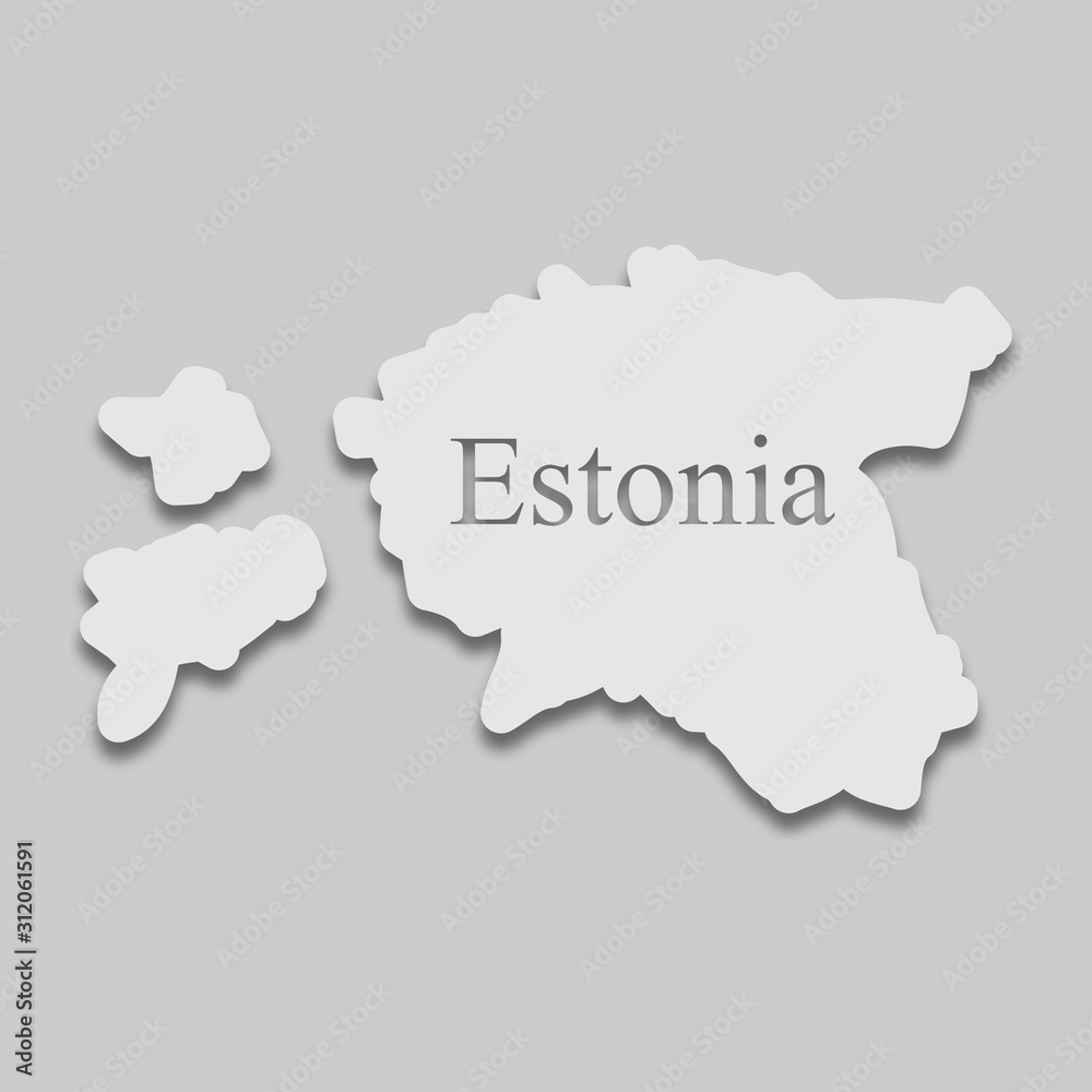 Obraz premium map of Estonia