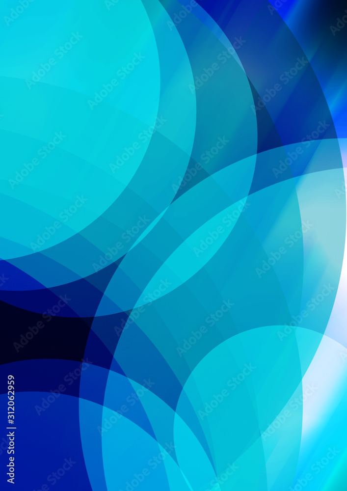 Blue background with multi shape