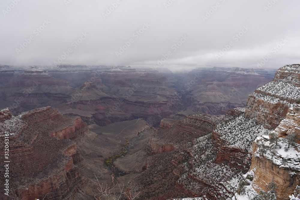 Snowy Grand Canyon