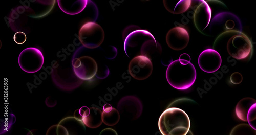 particle with black background