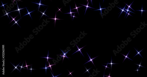 particle with black background