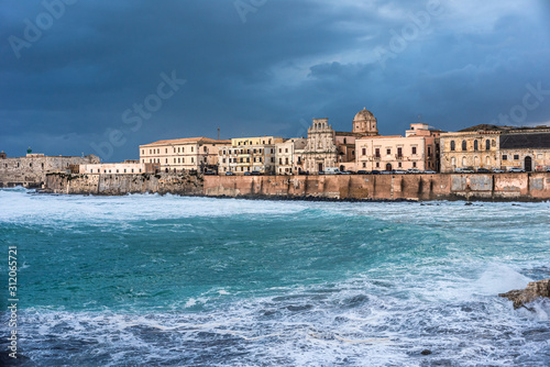 panoramic view of siracusa ortigia island italy