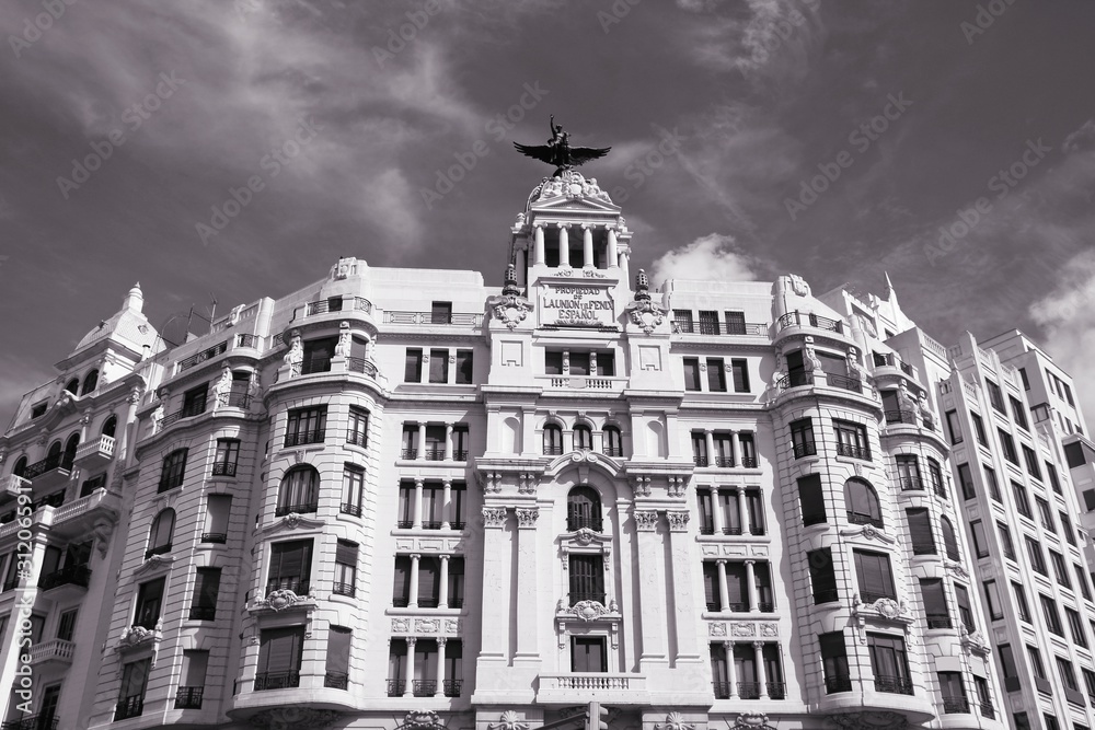 Valencia, Spain. Retro toned black and white style. Valencia, Spain. Retro toned black and white style.