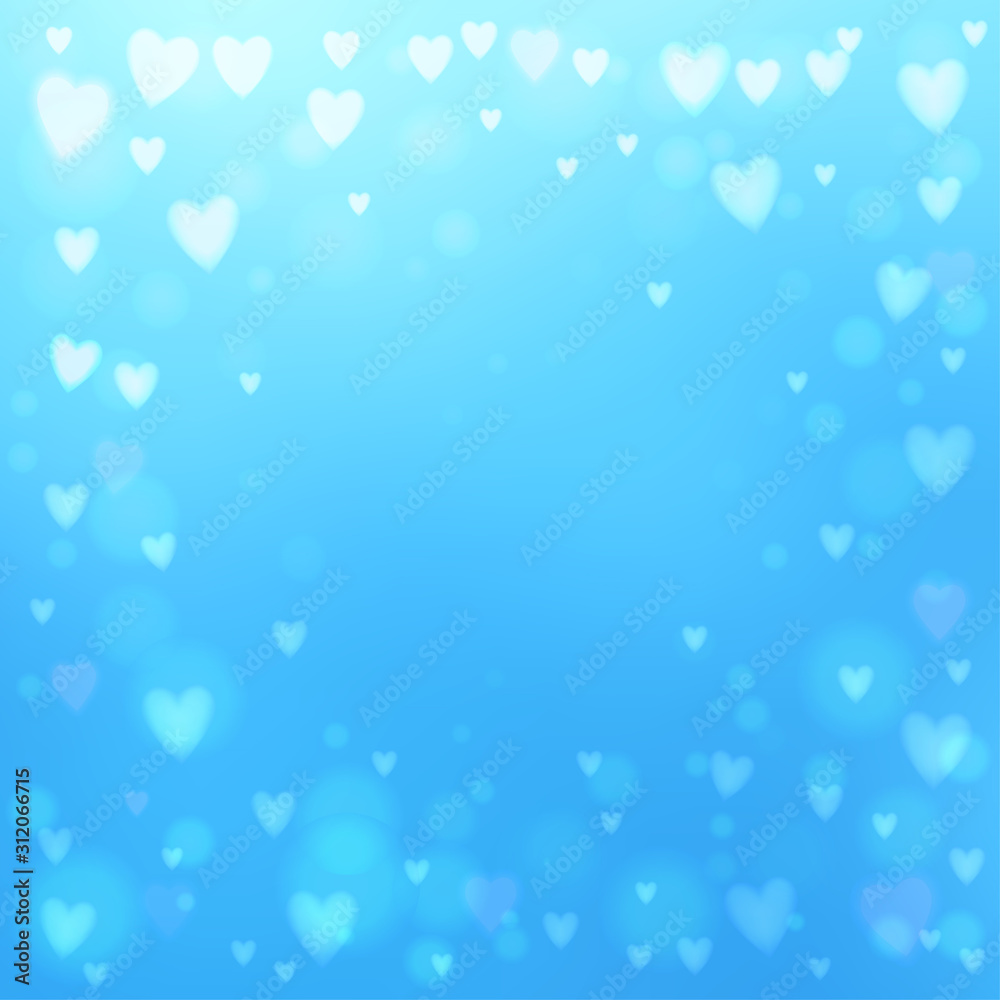Abstract hearts lights background