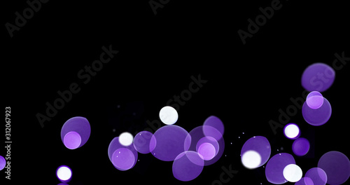 particle with black background