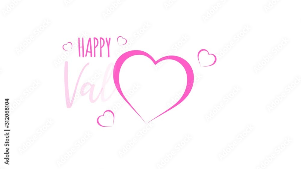 Happy valentine's day greeting in animation. Happy valentine's day greeting in animation.