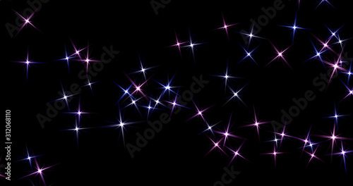 particle with black background