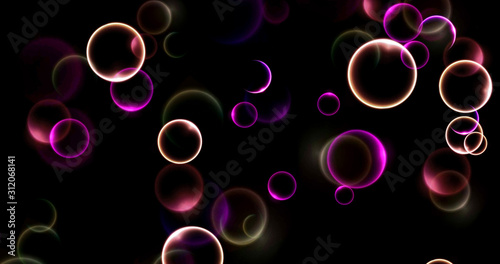 particle with black background