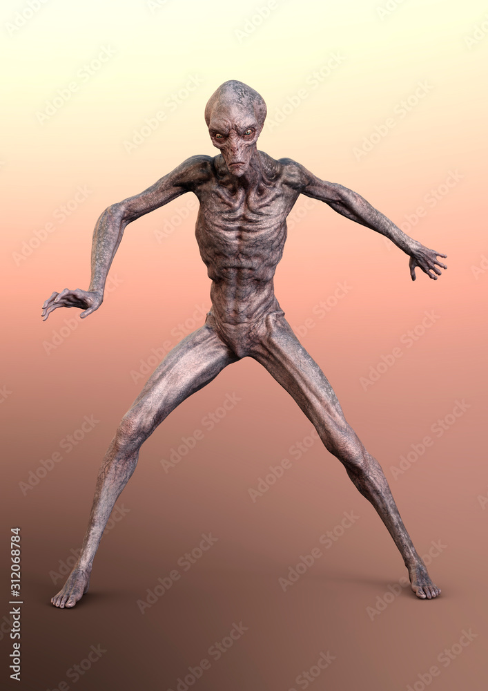 3D Rendering Fantasy Alien 3D Rendering Fantasy Alien