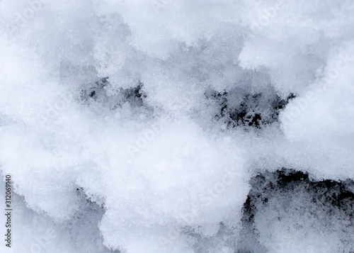 A Close-Up View of Snow
