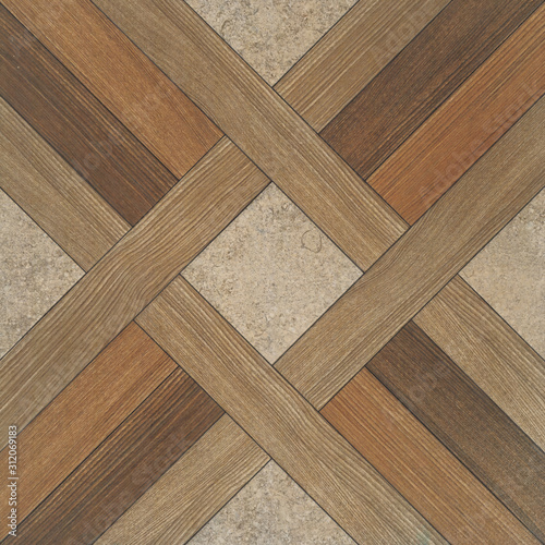 The texture of wood, parquet Beautiful wood pattern tiles