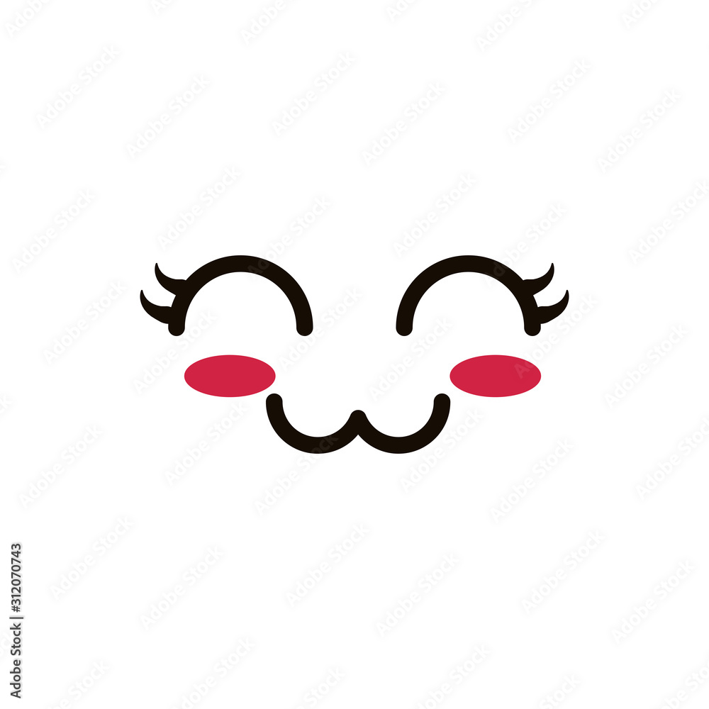 kawaii cute face expression eyes and mouth kawaii cute face expression eyes and mouth