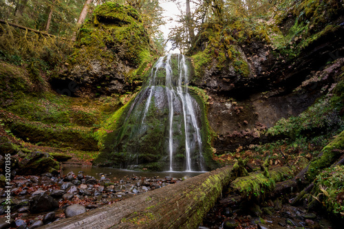 Spirit Falls Umpqua National Forest in Oregon photo