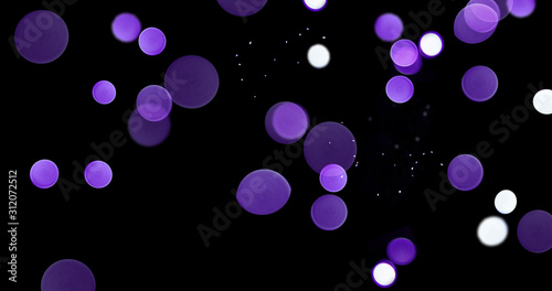 particle with black background