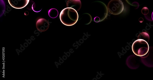 particle with black background