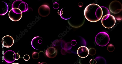 particle with black background
