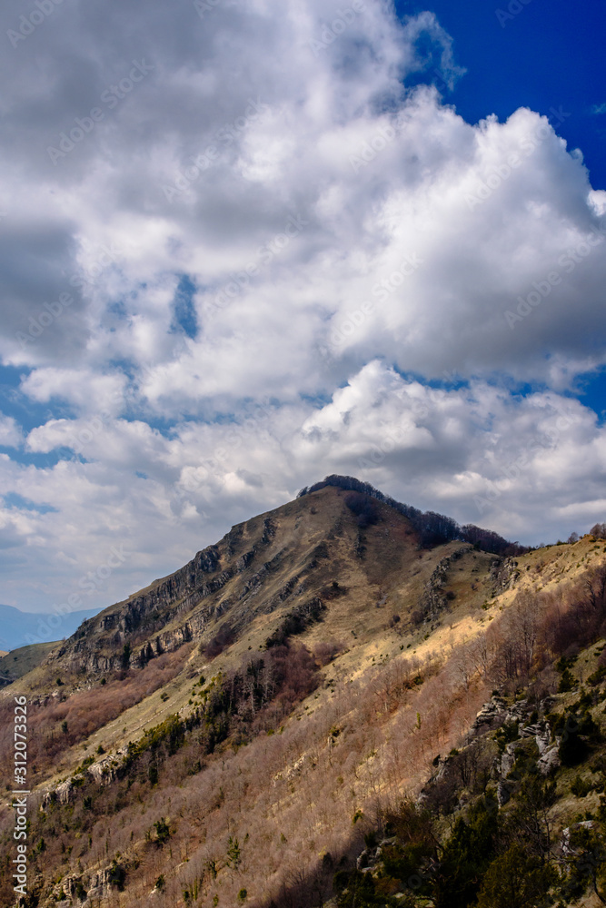Comanegra Peak (Alta Garrotxa) Catalonia, Spain. Comanegra Peak (Alta Garrotxa) Catalonia, Spain.