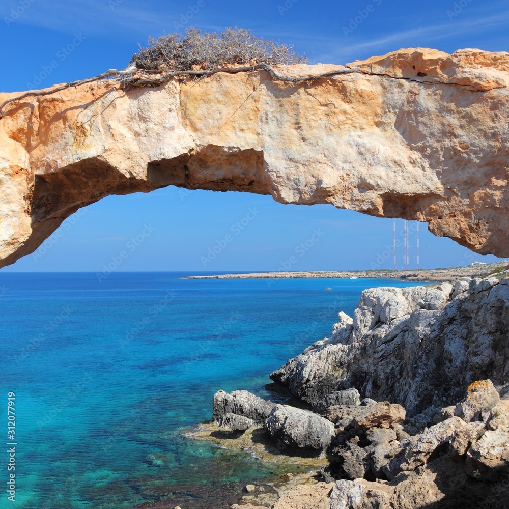 Cyprus nature. Mediterranean landscape.