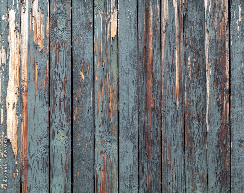 Old Weathered Vertical Wooden Planks