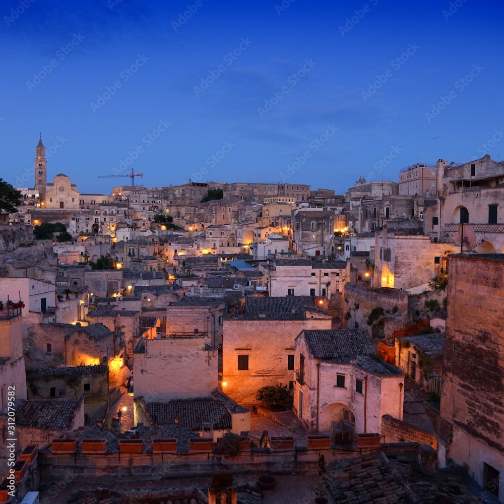 Matera, Italy. UNESCO World Heritage Site in Italy.