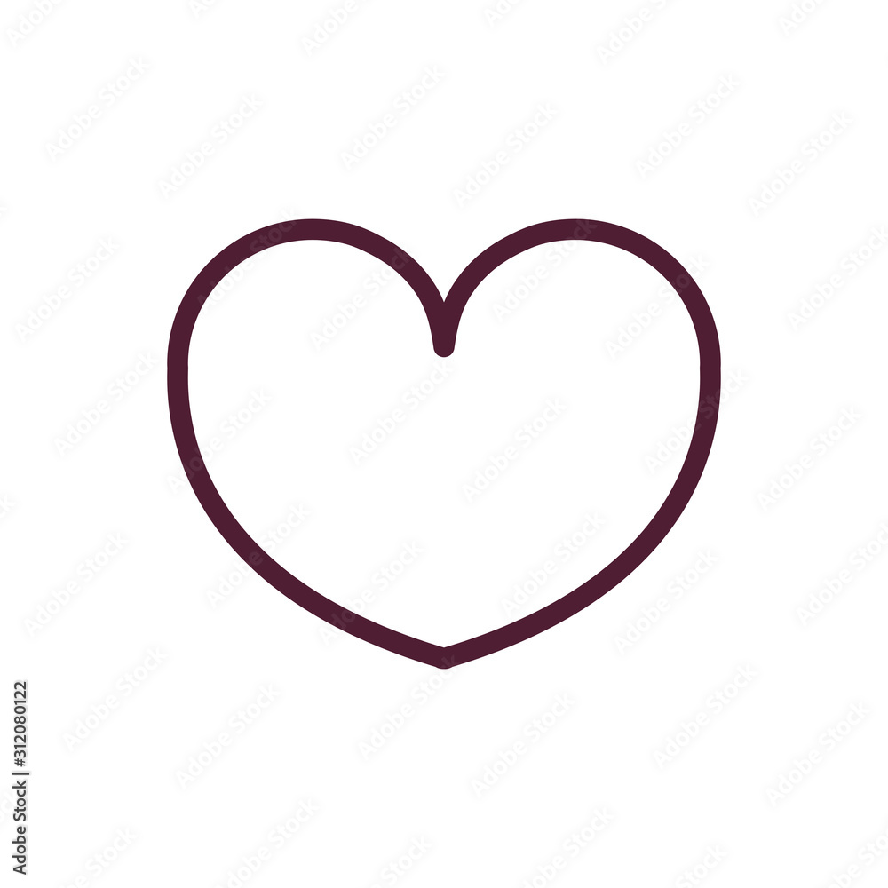 happy valentines day red heart love romantic icon thick line happy valentines day red heart love romantic icon thick line