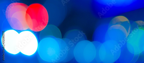 Abstract Bokeh color background of defocused glittering lights. Christmas, Party, New Year, luxurious  background pattern concept. banner