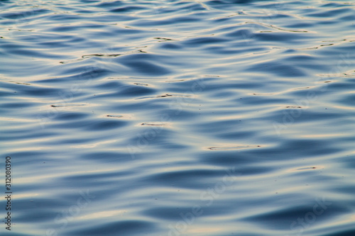 Lake. Waves of water. Ripples on the water