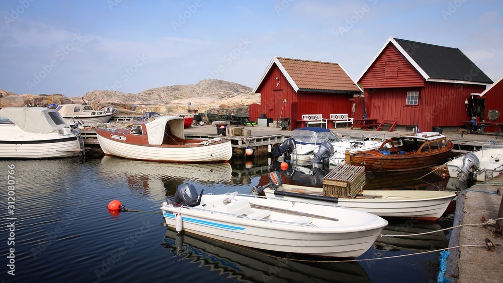 Obraz premium Norway fishing town