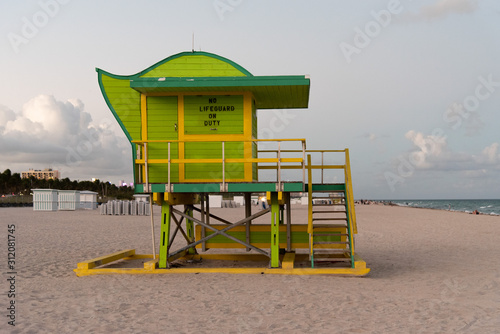 lifeguard hut on the beach © Chopard Photography