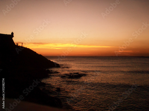 Sunset over Todos os Santos bay