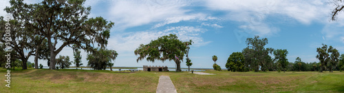 Fort Frederica National Monument, on St. Simons Island, Georgia, archaeological remnants of a fort and town built by James Oglethorpe between 1736 and 1748 to protect the southern boundary from Spain photo