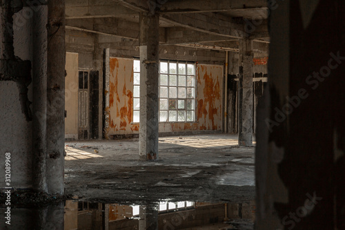 abandoned factory building
