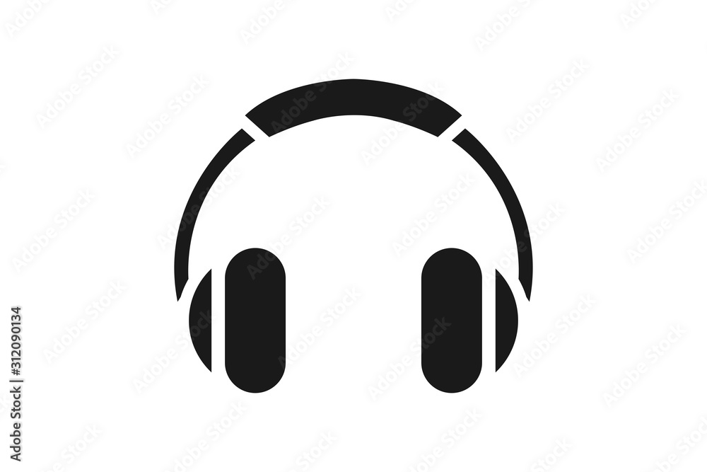 Headphone icon, earphone icon vector illustration Headphone icon, earphone icon vector illustration