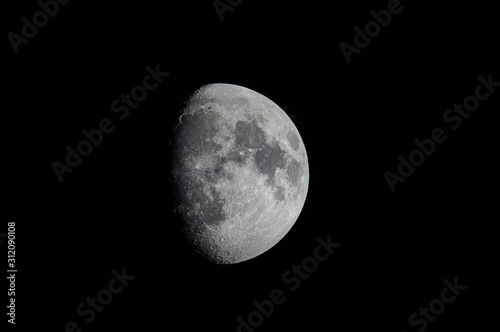 View of the moon in Valle del Elqui, Chile photo
