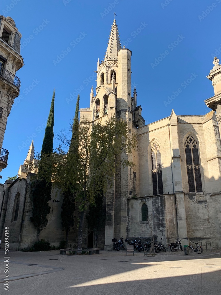 Papal cathedral in Avignon France