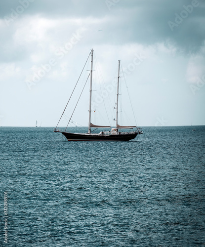 sailboat anchored
