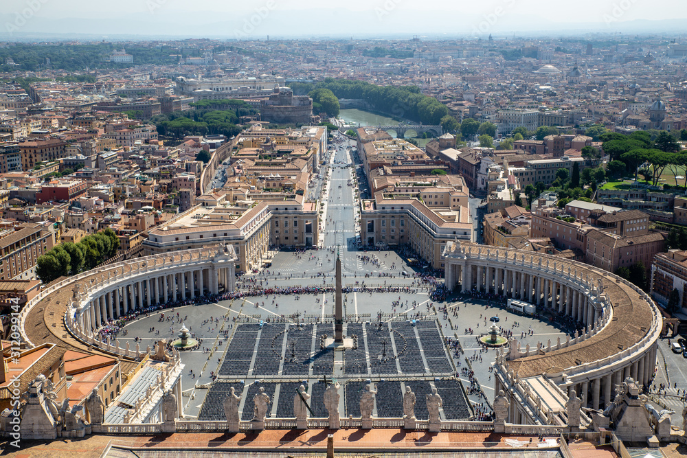 view onto st peters square rome