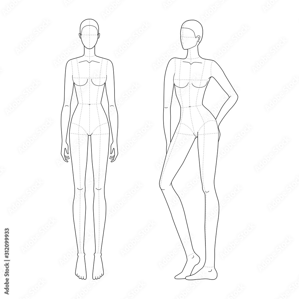 11,300+ Female Body Poses Drawing Stock Illustrations, Royalty-Free Vector  Graphics & Clip Art - iStock