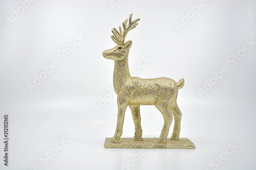 deer on white background