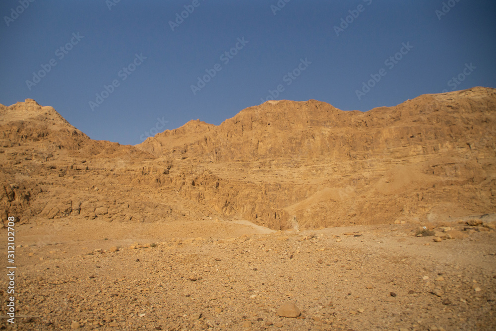 The mountains of Judaean Desert. Dead Sea area, Israel.