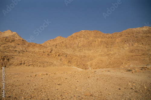 The mountains of Judaean Desert. Dead Sea area, Israel.