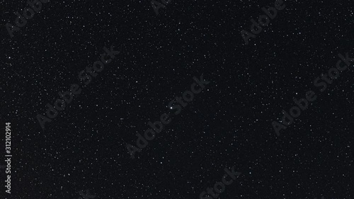 Night sky with stars, area of the Polaris star (Ursae Minoris, polaris, timelapse).mov photo