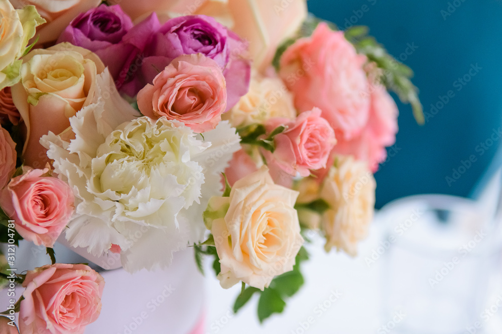 bouquet of pink roses