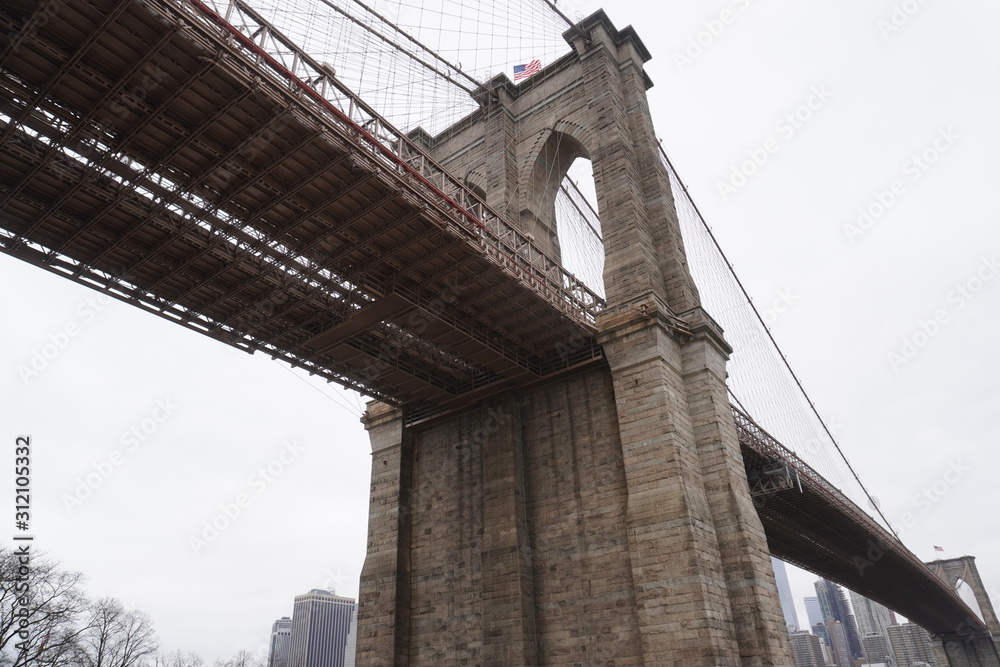 Fototapeta premium city bridge Brooklyn bridge Brooklyn dumbo
