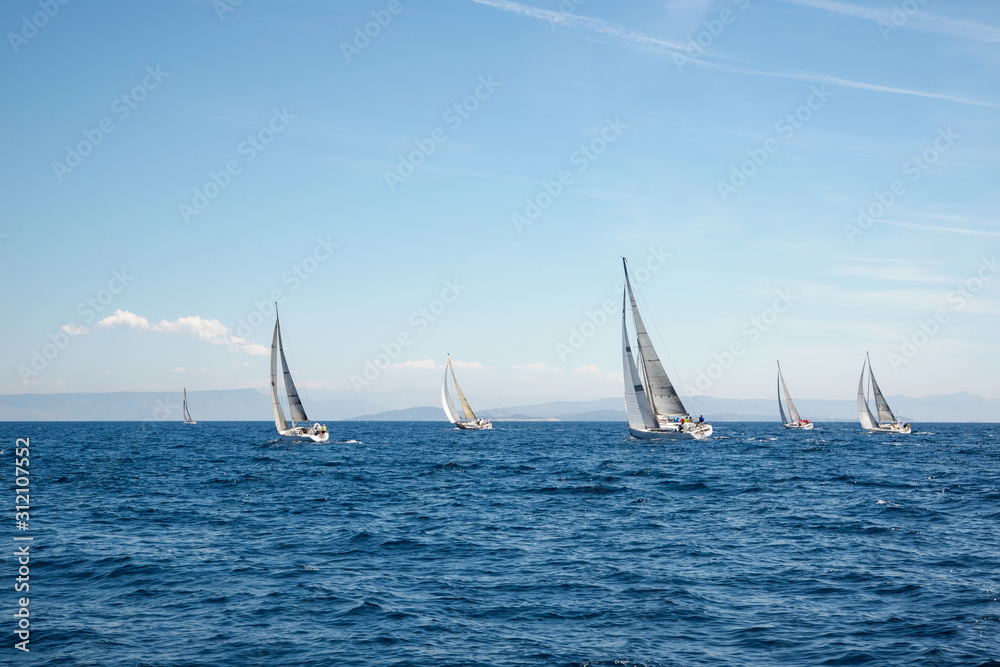 Regatta in the Adriatic sea