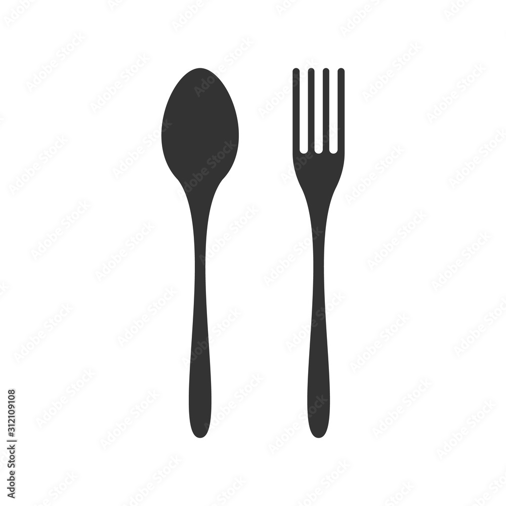 Knife, fork and spoon isolated on white background. Vector illustration Knife, fork and spoon isolated on white background. Vector illustration