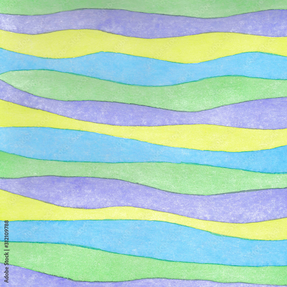 Fototapeta premium Abstract background with lines, watercolor 