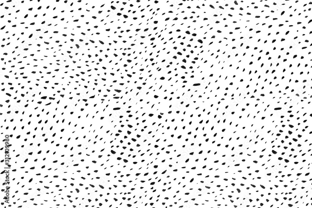 Textura de puntos negros de pincel sobre fondo blanco Stock Illustration |  Adobe Stock