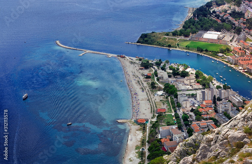 Fototapeta Naklejka Na Ścianę i Meble -  Omis Town Dalmatia Region of Croatia