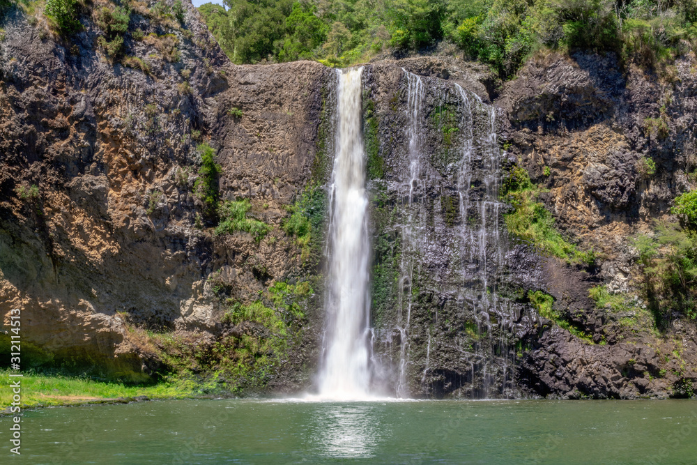 Hunua Falls on Wairoa River, Auckland Region, New Zealand Hunua Falls on Wairoa River, Auckland Region, New Zealand